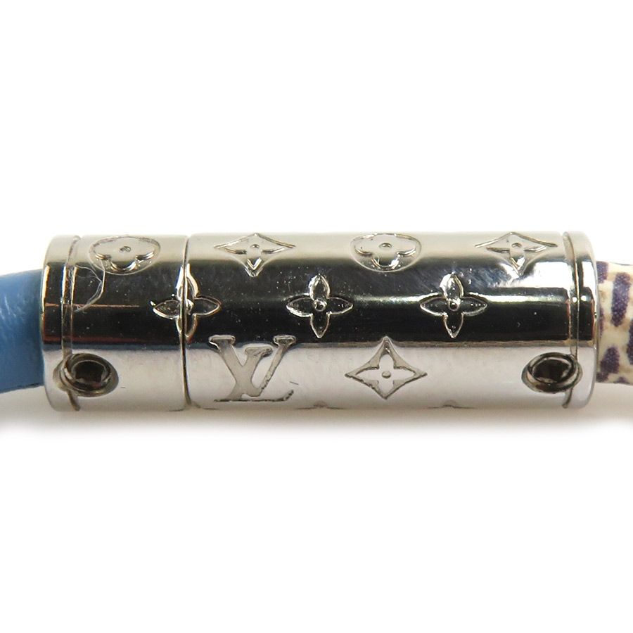 Louis Vuitton Bracelet Daily Leather Canvas Ivory Blue — view 5