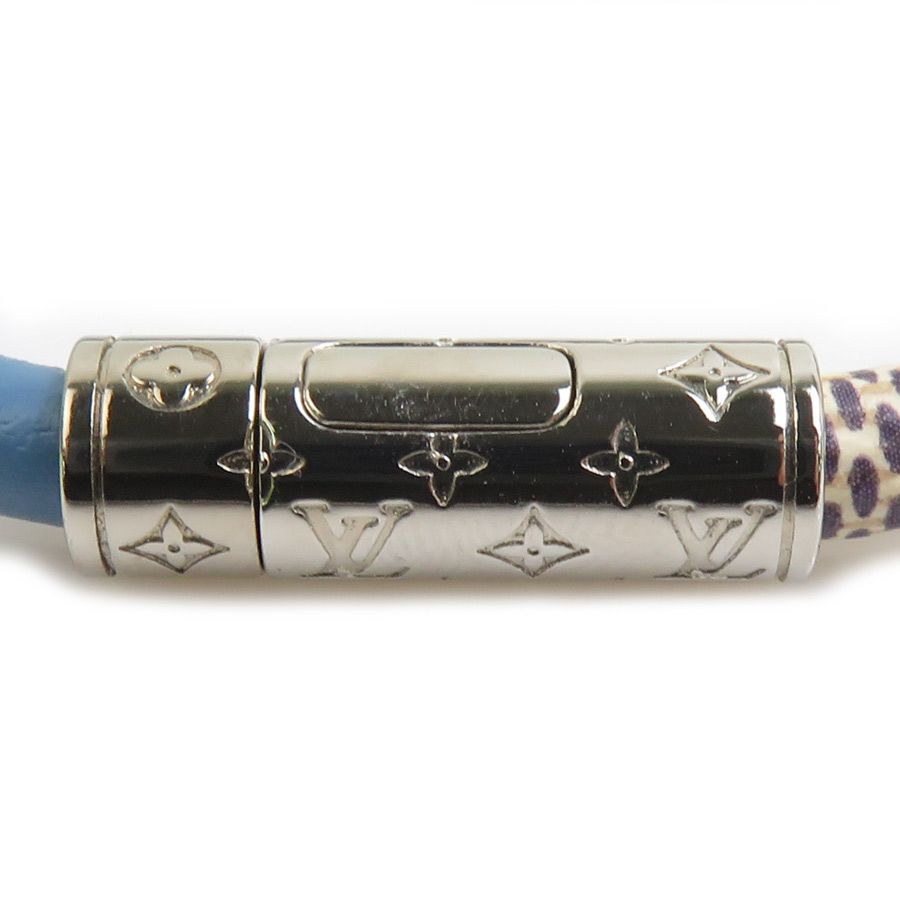 Louis Vuitton Bracelet Daily Leather Canvas Ivory Blue — view 6