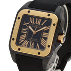 Cartier Santos Watch SS Fabric Leather — view 3