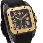 Cartier Santos Watch SS Fabric Leather — view 4