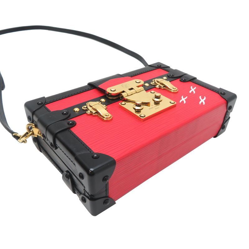 Louis Vuitton Shoulder Bag Black Red — view 3
