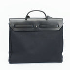 Hermes Herbag Shoulder Bag Black Silver — view 2