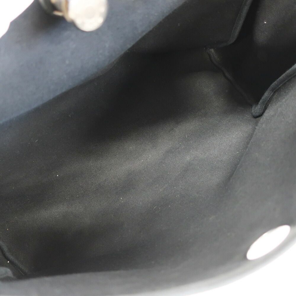 Hermes Herbag Shoulder Bag Black Silver — view 6