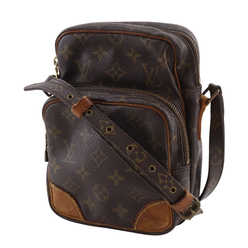 Louis Vuitton Amazon Vintage Monogram Canvas Brown Shoulder Bag — view 2