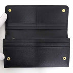 Prada Saffiano Leather Wallet with Pass Case Black — view 4