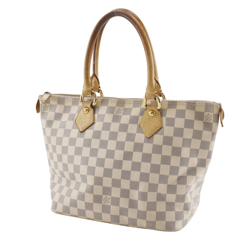 Louis Vuitton Saleya PM Damier Azur Canvas White Handbag — view 2