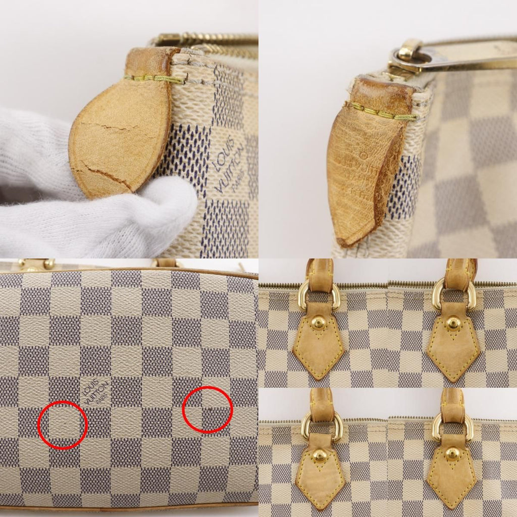 Louis Vuitton Saleya PM Damier Azur Canvas White Handbag — view 8