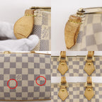 Louis Vuitton Saleya PM Damier Azur Canvas White Handbag — view 8