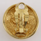 Chanel CC Logo Quilted Vintage Gold Plated Earrings — view 8