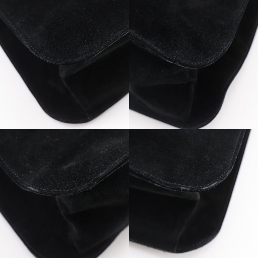 Gucci Suede Black Shoulder Bag — view 4