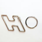 Hermes Key Ring Silver Color Small — view 7