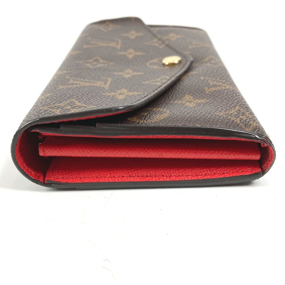 Louis Vuitton Wallet Portefeuille Sarah Monogram Canvas Coquelicot Brown — view 4