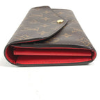Louis Vuitton Wallet Portefeuille Sarah Monogram Canvas Coquelicot Brown — view 4