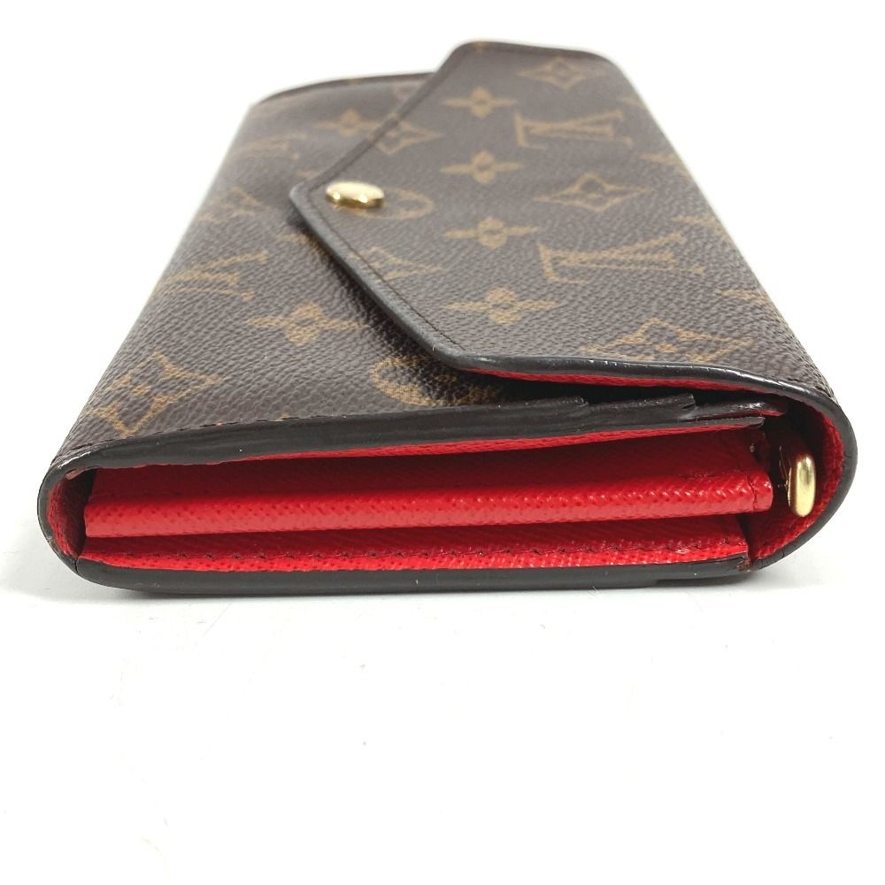Louis Vuitton Wallet Portefeuille Sarah Monogram Canvas Coquelicot Brown — view 3