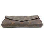 Louis Vuitton Wallet Portefeuille Sarah Monogram Canvas Coquelicot Brown — view 5