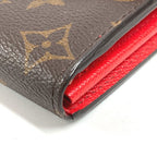 Louis Vuitton Wallet Portefeuille Sarah Monogram Canvas Coquelicot Brown — view 6