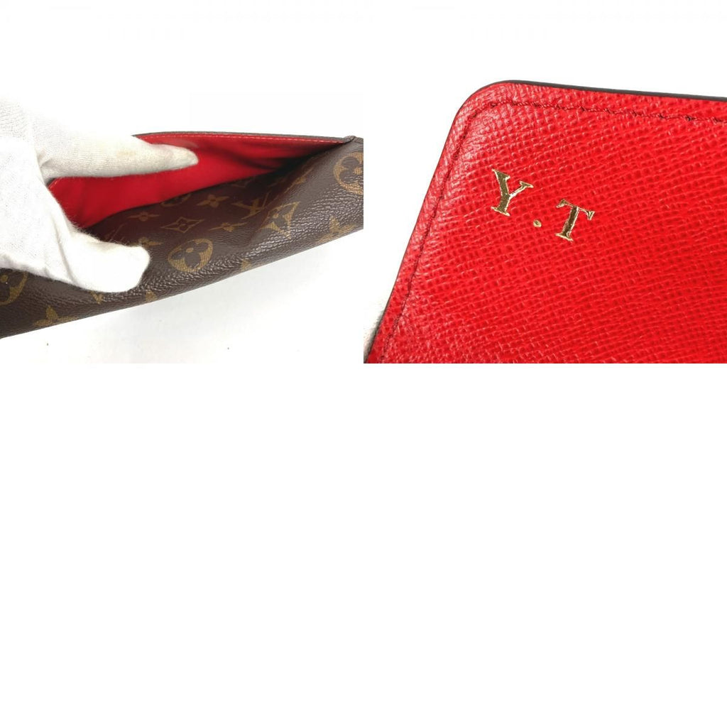 Louis Vuitton Wallet Portefeuille Sarah Monogram Canvas Coquelicot Brown — view 9