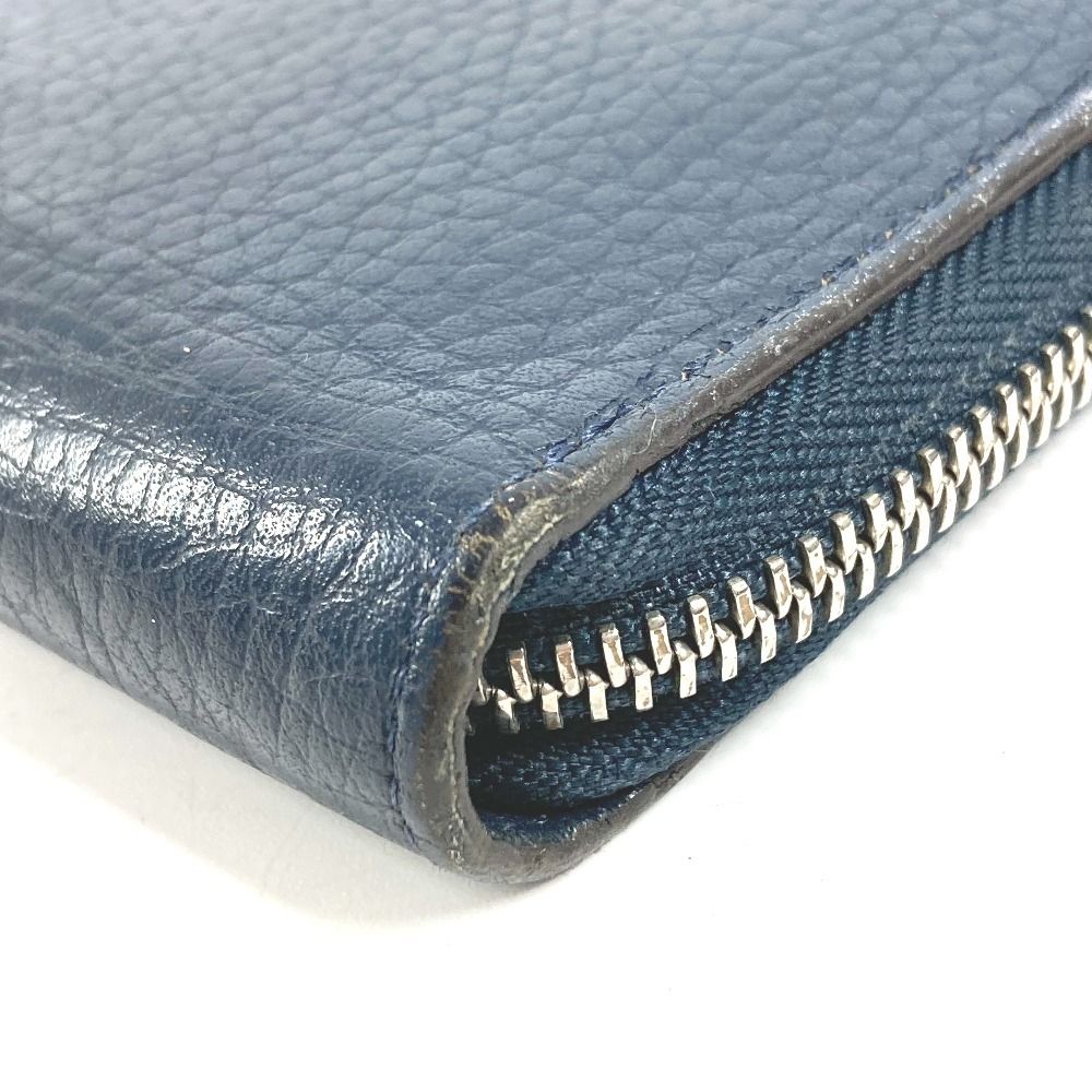 Louis Vuitton Wallet Zippy Vertical Taurillon Leather Navy — view 6