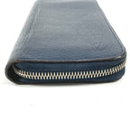 Louis Vuitton Wallet Zippy Vertical Taurillon Leather Navy — view 4