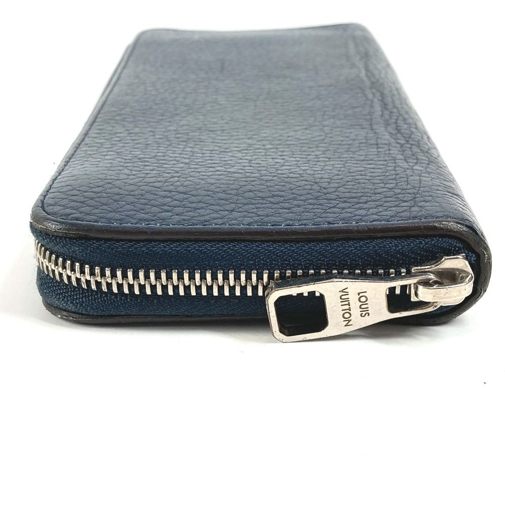 Louis Vuitton Wallet Zippy Vertical Taurillon Leather Navy — view 3