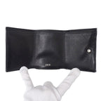 Dior Wallet Trifold Blue Jacquard Navy Mini — view 4