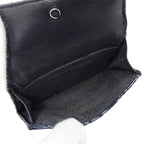 Dior Wallet Trifold Blue Jacquard Navy Mini — view 7