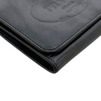 Prada Trifold Wallet Black Nero Compact Patent Leather — view 8