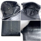 Prada Trifold Wallet Black Nero Compact Patent Leather — view 3