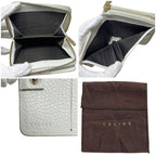 Celine Bifold Wallet White Triomphe Leather — view 3