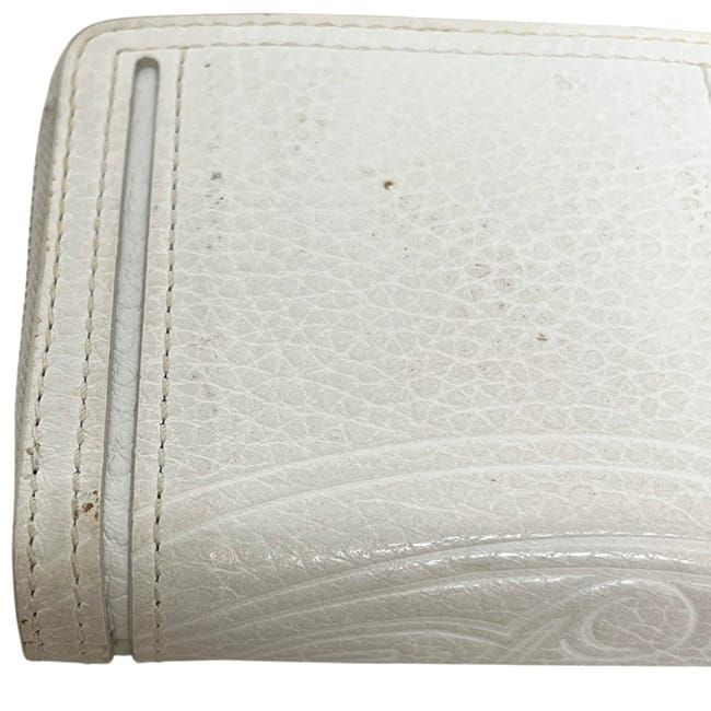 Celine Bifold Wallet White Triomphe Leather — view 7