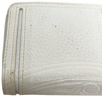 Celine Bifold Wallet White Triomphe Leather — view 7