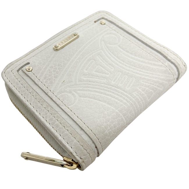 Celine Bifold Wallet White Triomphe Leather — view 8