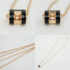 Hermes Necklace Pop Mini Black Rosegold — view 8