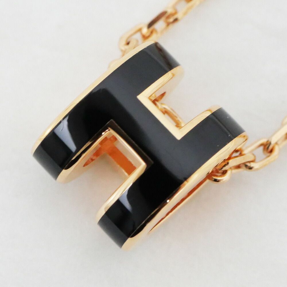 Hermes Necklace Pop Mini Black Rosegold — view 2