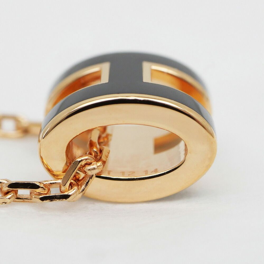 Hermes Necklace Pop Mini Black Rosegold — view 7