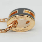 Hermes Necklace Pop Mini Black Rosegold — view 5