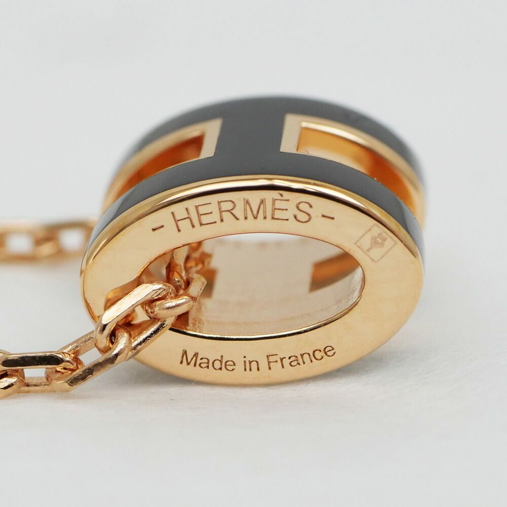 Hermes Necklace Pop Mini Black Rosegold — view 5
