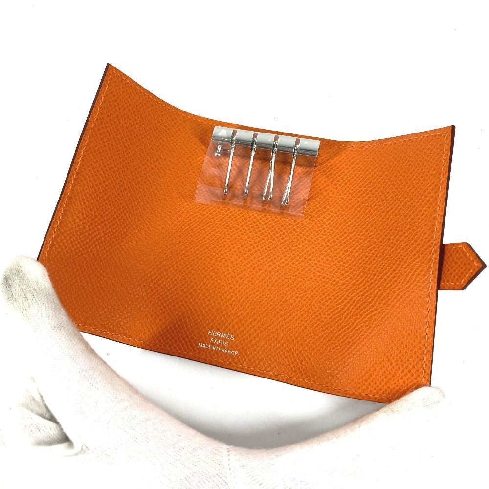 Hermes Key Case Bearn Epsom Orange Holder — view 6