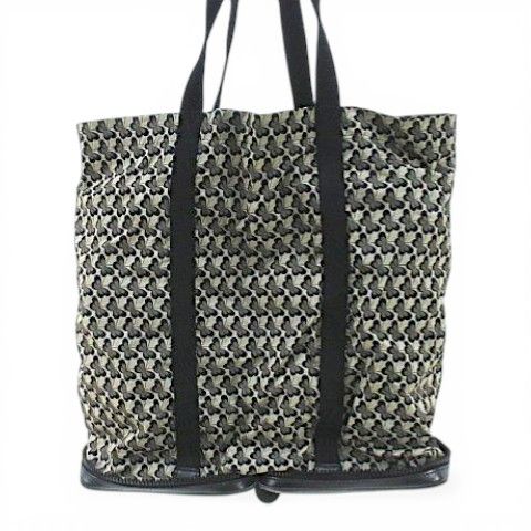 Bottega Veneta Portable Tote Eco Butterfly Print Intrecciato Black — view 2