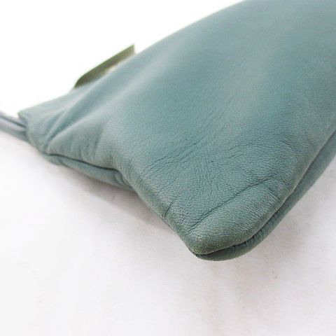 Loewe Pouch Green Leather — view 7
