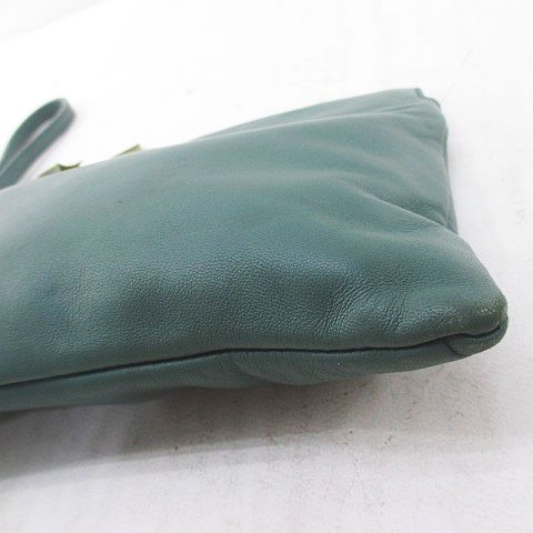 Loewe Pouch Green Leather — view 6