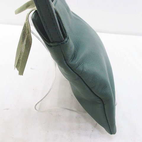 Loewe Pouch Green Leather — view 4
