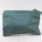 Loewe Pouch Green Leather — view 5