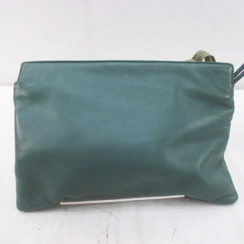 Loewe Pouch Green Leather — view 5