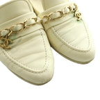 Chanel CC Logo Chain Loafer Leather 35.5 Ivory SS — view 3