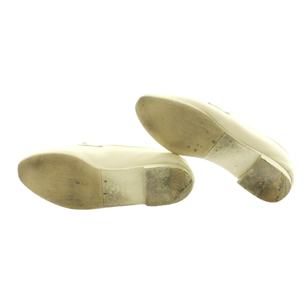 Chanel CC Logo Chain Loafer Leather 35.5 Ivory SS — view 6