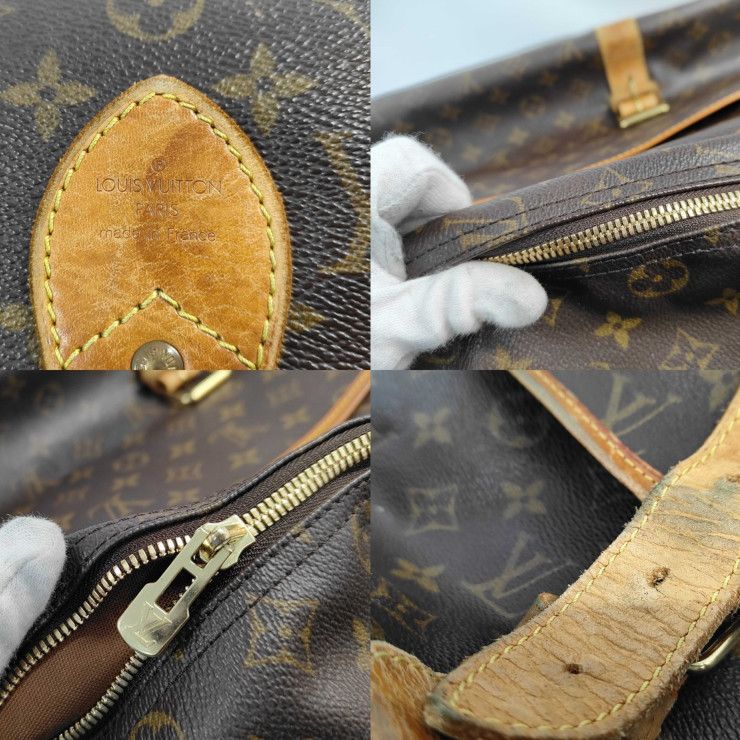 Louis Vuitton Travel Bag Monogram Sac Chasse Brown Leather — view 9