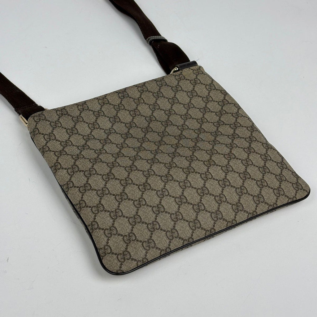 Gucci GG Pattern Shoulder Bag Crossbody Beige Brown — view 2