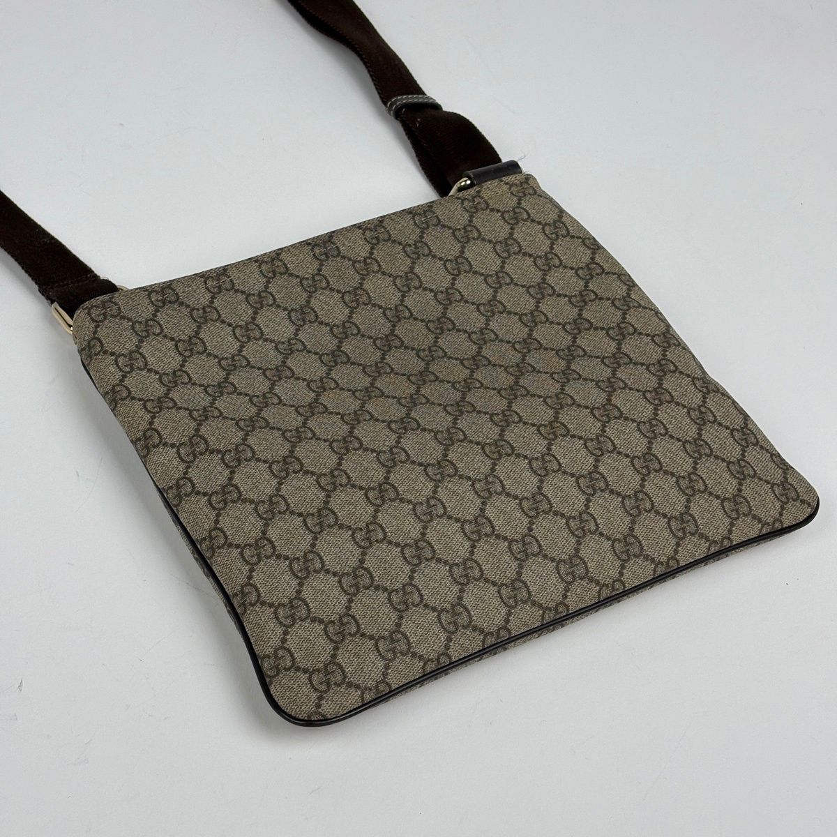 Gucci GG Pattern Shoulder Bag Crossbody Beige Brown — view 2