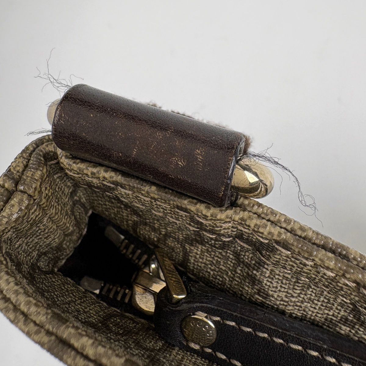 Gucci GG Pattern Shoulder Bag Crossbody Beige Brown — view 6